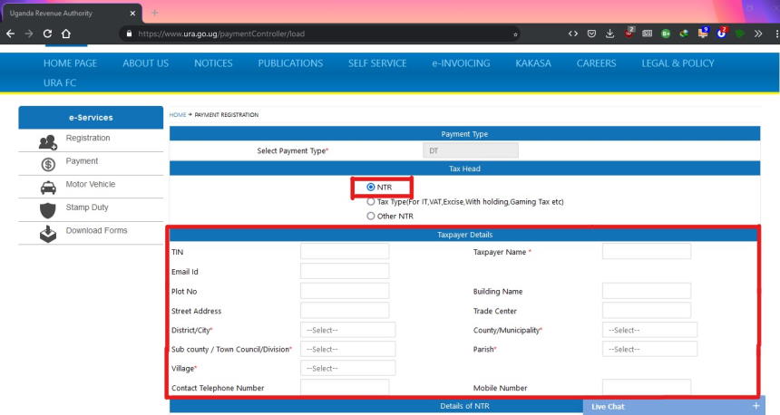 Paying For Services: How To Generate A Payment Registration Slip ...